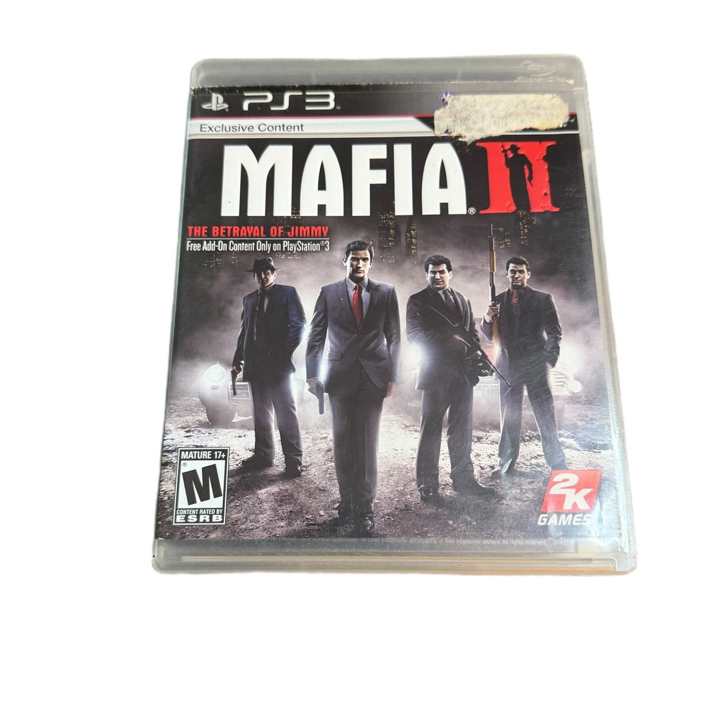 Mafia II 2 Sony PlayStation 3 PS3 Game 2K Games The Betrayal of Jimmy Exclusive